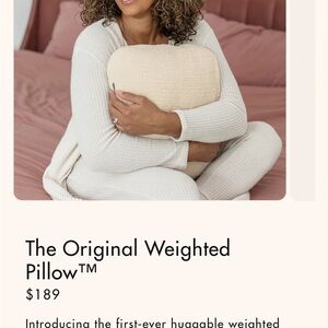 Cream Weighted Pillow